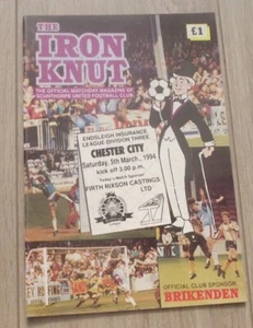 1993-94 Scunthorpe United v Chester City - Division Three - Picture 1 of 2