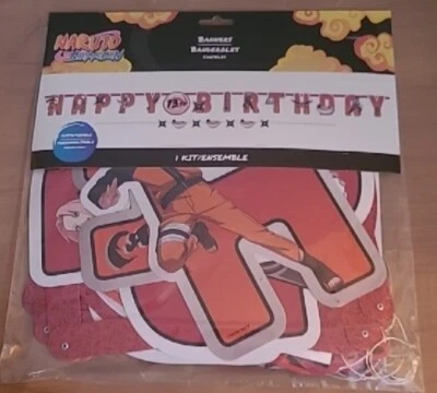 Banners de fiesta de cumpleaños personalizables Naruto Shippuden (anime) - ¡Nuevos! Foto 1 de 2