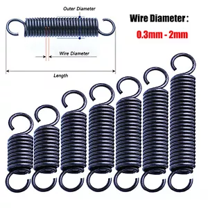 Expansion Spring Tension Extension Expanding Extending Springs Wire Dia 0.3-2mm - Picture 1 of 6