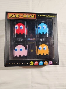 Video Game Pac-Man 4 Mini Glass Set Ghosts by Just Funky - Picture 1 of 8