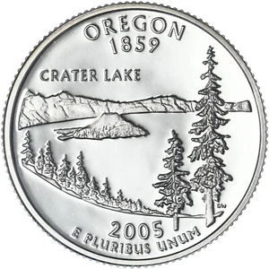 2005 S Oregon State Quarter Gem PROOF Deep Cameo CN-Clad Coin - Picture 1 of 4