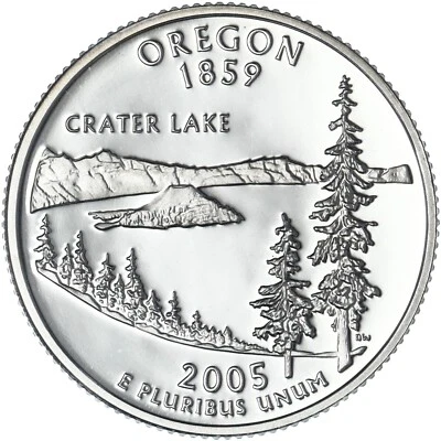 2005 S Oregon State Quarter Gem PROOF Deep Cameo CN-Clad Coin - Image 1 of 4
