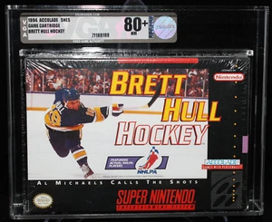 Brett Hull Hockey Accolade Nintendo SNES Game Cartridge (VGA 80+ NM) 1994 - Picture 1 of 2
