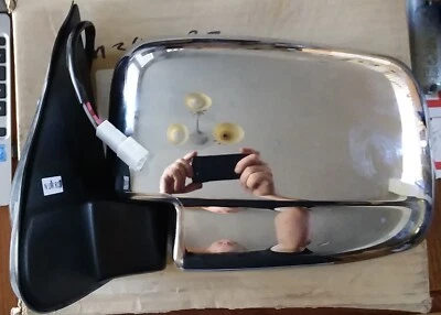 New OEM Ford Ranger MK1 J97 Power Left Side Driver Rear View Chrome Mirror DCAB - Image 1 of 4