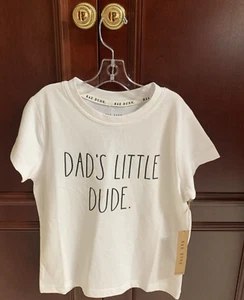 New - Boy's Dad's Little Toddler Kids Rae Dunn Mini Short Sleeve T-Shirt Size 5 - Picture 1 of 7