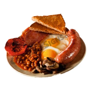 Full English Breakfast Sticker - Cafe decal catering burger van trailer sign - Picture 1 of 1