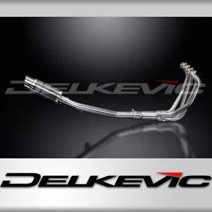 Suzuki GSX750 NON USA MODEL 98-02 Complete Exhaust 4-1 8" Round Carbon Muffler - Picture 1 of 4