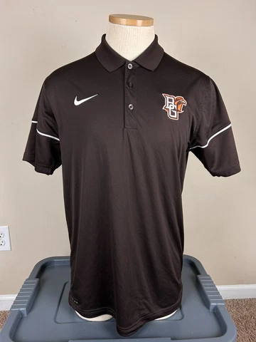 Nike Dri Fit Bowling Green State University Falcons BGSU Polo Shirt Men’s Size M Cover