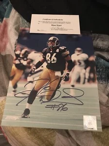Hines Ward Autographed/Signed Pittsburgh Steelers 8x10 Photo With COA - Picture 1 of 4
