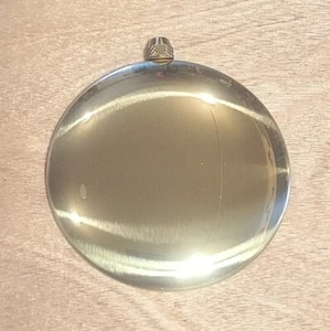 BRASS QUARTZ CLOCK PENDULUM BOB 2 3/4” PROTECTED POLISHED FACE NEW - Picture 1 of 4
