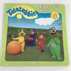 Libro para colorear grande Teletubbies The Magic Cloud Tear Out Pages Tinky Winky de colección - Imagen 1 de 7