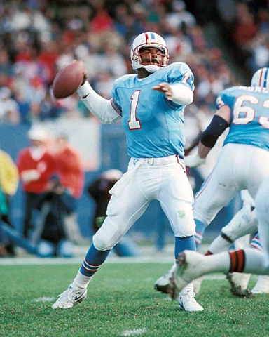 Houston Oilers WARREN MOON 8x10 Photo NFL Football Print Poster Cover