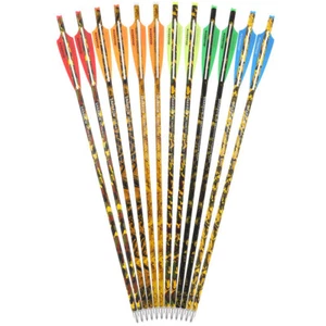 12x 16" 17" 18" 20" 22" Crossbow Bolts Archery Carbon Arrows Bow Hunting Shoot - Picture 1 of 19