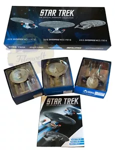 Eaglemoss Set von 3 Enterprise Schiffen 1701-C + D + E Star Trek Raritäten - Bild 1 von 7