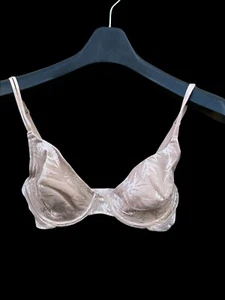 32C 732005 Beige NATORI Seamless Lined Sexy Discontinued Full Coverage Bra EUC - Picture 1 of 3