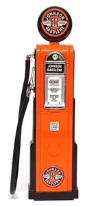 Road Signature 1/18 Scale 98761 - Gas Petrol Pump (Johnson Gasolene) Orange - Picture 1 of 5