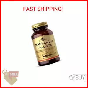Solgar Magnesium with Vitamin B6, 250 Tablets - Promote Healthy Bone Mineralizat - Picture 1 of 2
