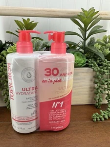Topicrem Ultra-Moisturizing Body Milk 2x 500ml, Dry and Sensitive Skin 2 Bottles - Picture 1 of 3