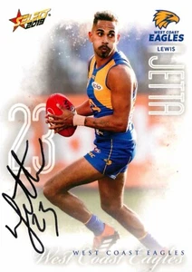 Signed 2019 West Coast Eagles AFL Select Footy Stars Card - Lewis Jetta - Picture 1 of 3