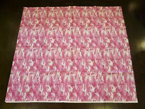 Pink Camo Camouflage Fabric Faye Burgos Marcus Brothers 45" x 48" - Picture 1 of 5