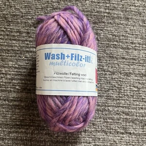 Wash+Filz+it! Multicolor Schachenmayr Filzwolle #206 rosa/lila Germany - Bild 1 von 3