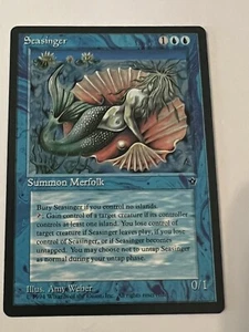 Seasinger, MTG Fallen Empires (1994) Uncommon Blue Creature - Picture 1 of 1