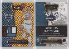 2021-22 Panini Select Selective Swatches Gold Prizm /10 Gordon Hayward #SS-GHW