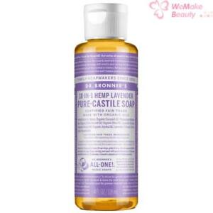 Dr. Bronner's 18 In 1 Hemp Lavender Pure Castile Soap 4oz / 118ml New