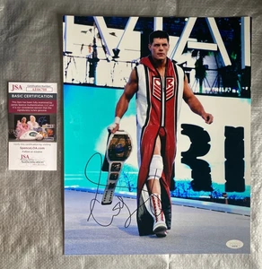 CODY RHODES SIGNED 11X14 PHOTO WWE IC CHAMPION AE06708 - Picture 1 of 1