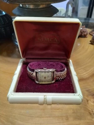 Vintage Semca bakelite presentation box with Gruen watch - Image 1 of 4