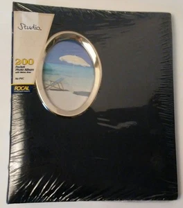 Focal Pocket photo album 200 pocket, with memo area, Brass frame, NEW sealed - Picture 1 of 8