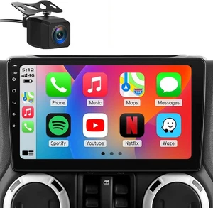 Jeep Wrangler JK 07-18 Touchscreen Stereo Android CarPlay GPS WiFi Bluetooth - Foto 1 di 8