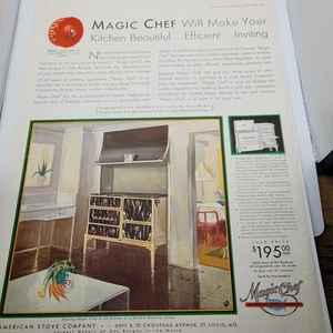 Febrero 1930 McCall’s Magazine página completa Magic Chef Stove & John Aspinwall Roosevelt - Imagen 1 de 8