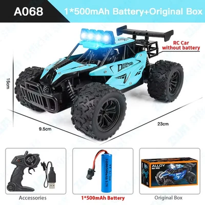 RC Drift Truck 1:16 Scale Off-Road Car Alloy Body LED Lights High Speed Remote C - Image 1 of 4