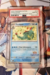 2025 Pokemon SVP EN-SV Black Star Promo #213 Feraligatr PSA 10 - Bild 1 von 2