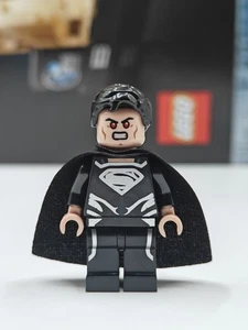 Rare DC Superheroes Superman - Black Suit Custom Lego Minifigure Limited SDCC - Picture 1 of 2