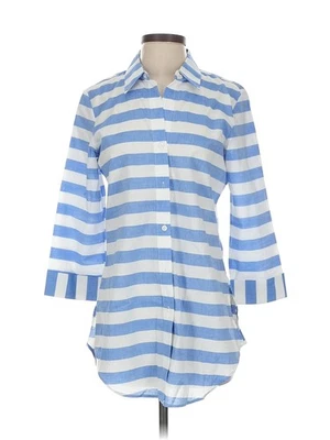 Camisa Sharagano Mujer Azul Manga 3/4 Abotonada S Foto 1 de 4