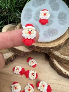 Little Christmas Santa Claus handmade Silicone Mold for crafts - Picture 1 of 7