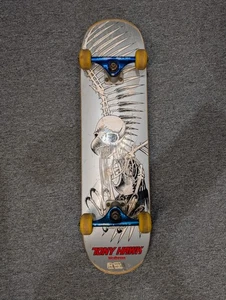 Vintage Y2K 7.5” Birdhouse Tony Hawk Falcon Skeleton Hawk Skateboard - Picture 1 of 18