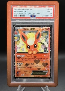 🔥 Flareon EX RC6/RC32 – Radiant Collection – Ultra Rare – PSA 9 (MINT) + GG - Picture 1 of 8