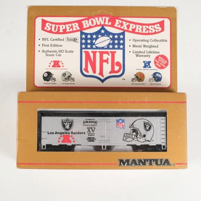 Mantua Los Angeles Raiders NFL Super Bowl Express Box Car 733-922 First Edition - Image 1 of 4