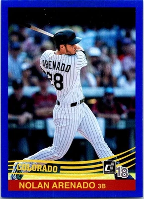 2018 Donruss #236 Nolan Arenado Holo Blue - Image 1 of 2