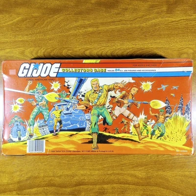 Vintage G.I. Estuche Joe Coleccionistas 24 Figuras de Acción Juguete Tara 1984 Bandejas de Almacenamiento Foto 1 de 4