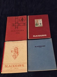 Vintage/Antique Yearbook Lot - 1936 To 1939 Milton Union High School Blackhawks - Picture 1 of 18