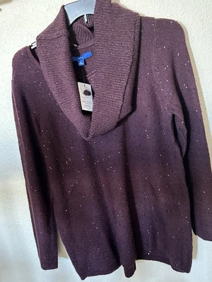 Suéter de vacaciones APT9, XL, 2 piezas capucha cuello lentejuelas elástico suave nuevo con etiquetas Foto 1 de 4