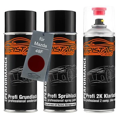 Autolack 2K Spraydosen Set für Mazda 48F Marron Rouge Metallic - Bild 1 von 4