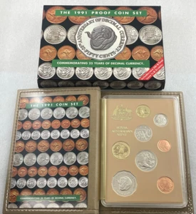 1991 Commemorating 25 Years of Decimal Currency RAM Proof Set - Imagen 1 de 8