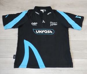 Sale Sharks Rugby European Shirt 2009/2010 - Cotton Traders Large Jersey Top E6O