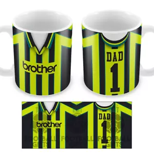 Maglietta City No.1 Dad Retro Away 1999 festa del papà tazza Manchester grande regalo - Foto 1 di 1