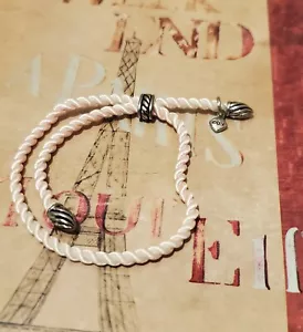 David Yurman Adjustable Rope Bracelet Pale Pink Beautiful Color - Picture 1 of 4